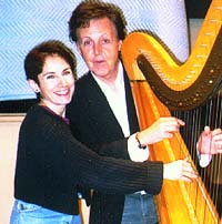 Stephanie Bennett with Sir Paul McCartney